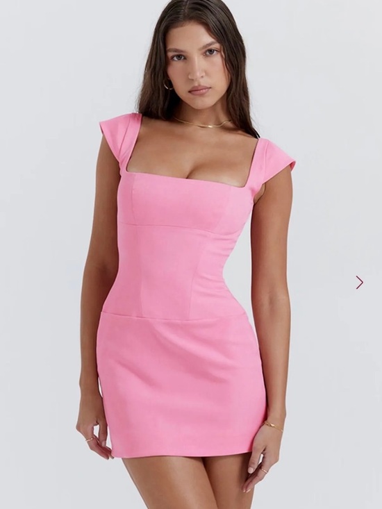 House of CB Dresses & Skirts - House of CB LEONIDA French Pink Corset Mini Dress Size Large